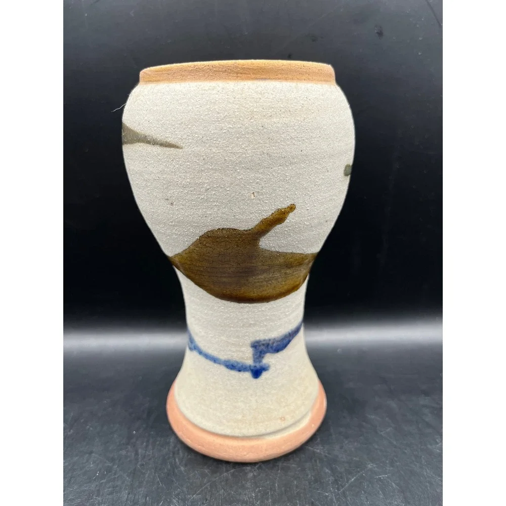Handmade Art Pottery Tonala Vase Puerto Plata Dominican Republic Decorative 6.5